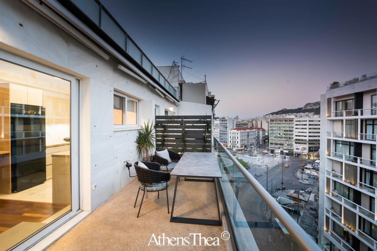 Athensthea Alpha Luxury Penthouse Apt In Omonia Zewnętrze zdjęcie